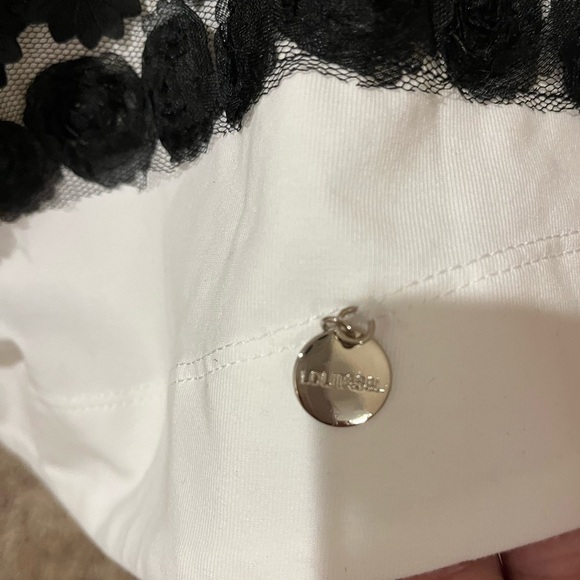 Lolita A Line Mini Dress White with Black Accents, size Small - Picture 4 of 6